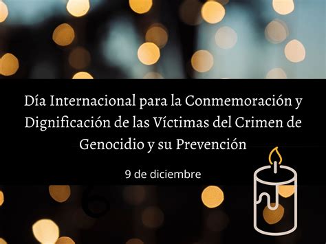 Día Internacional Para La Conmemoración Y Dignificación De Las Víctimas