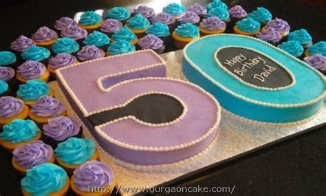 Number 50 Birthday Cake Ideas 50th Birthday Cupcakes 50th Birthday