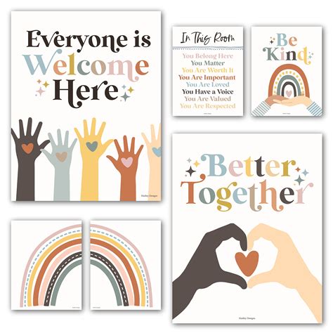Buy Hadley Designs 6 Rainbow Diversity S For Classroom Decor For