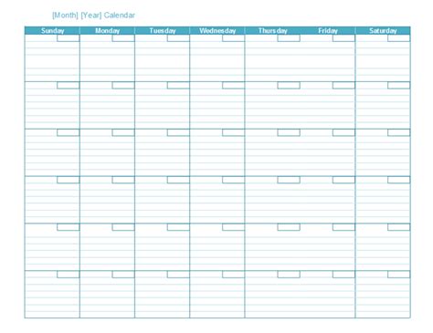 Create Your Own Calendar For Any Month And Any Year With This