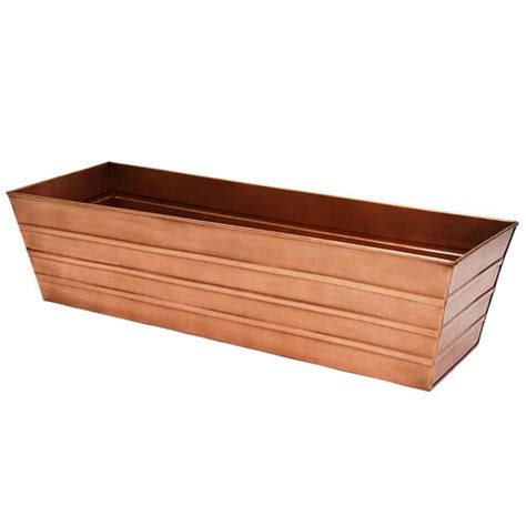 Be certain that the boxes are the only thing i know about window boxes & other plant containers, i learnt fro bbc radio 4's gardeners' question time: Achla Designs Copper Plated Window Box Lg C 21C | Bellacor