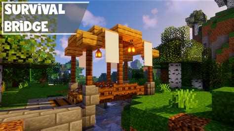 Minecraft Simple Bridge Tutorial Youtube