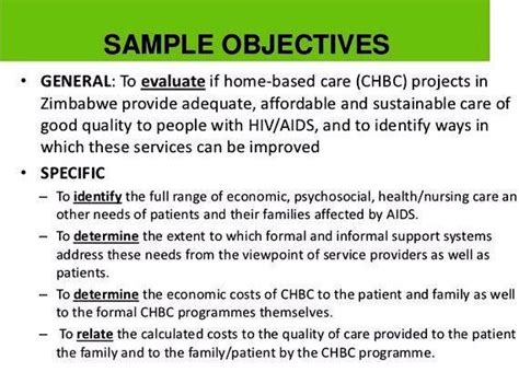 General objective/broad objective or overall objective ii. Writing good research objectives and hypothesis