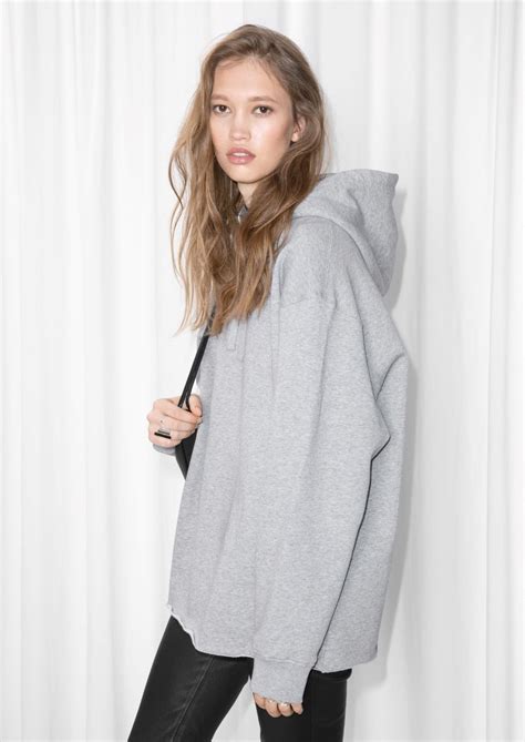 And Other Stories Image 1 Of Oversized Hoodie In Grey How To Wear