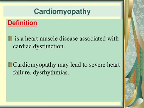 Ppt Cardiomyopathy Powerpoint Presentation Free Download Id2682618