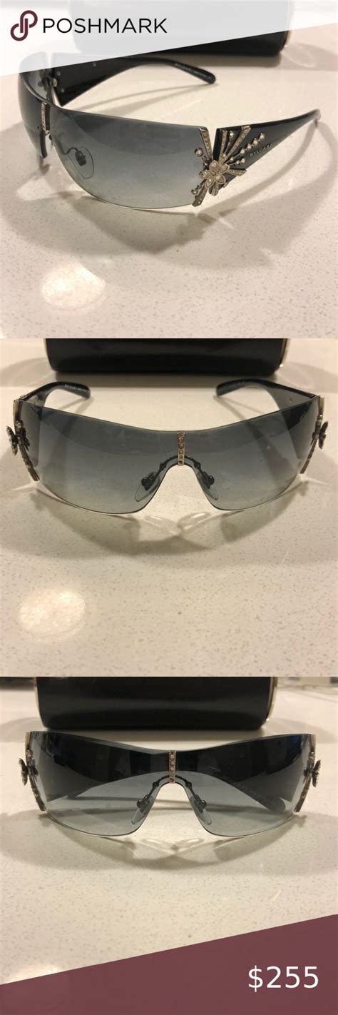 Bvlgari Swarovski Crystal Rimless Sunglasses Limited Edition And In Excellent Condition Bulgari