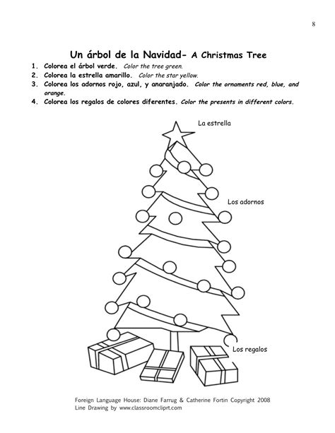 Free Printable Spanish Christmas Worksheets Printable Templates