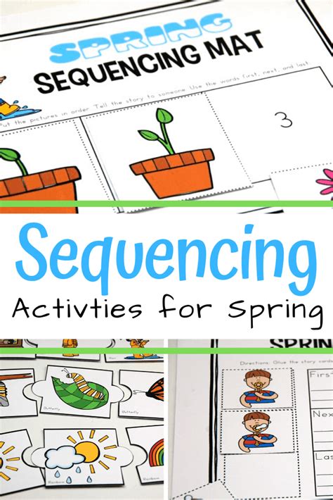Free Printable Spring Sequence Cards For Preschoolers Sequencing