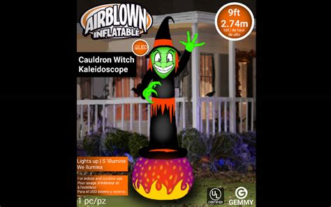 9ft Halloween Airblown Fire And Ice Witch Cauldron By Isaiah2015 On