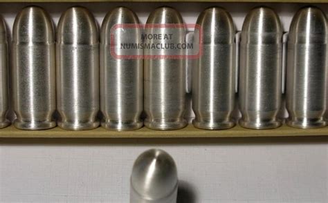 45 Caliber Fmj Bullet One Ounce 999 Fine Silver Bullion 1 Oz