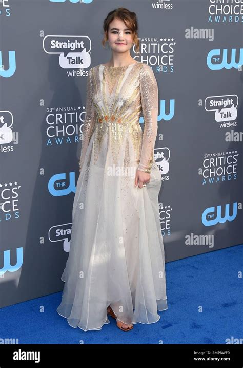 Millicent Simmonds Arrives At The 23rd Annual Critics Choice Awards At