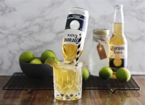 Frozen Margarita Corona Drink Upside Down Corona