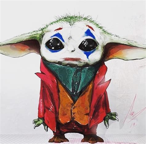 Fanart Baby Yoda Joker By Mjhiblenart Shared By Todd Phillips Rdc