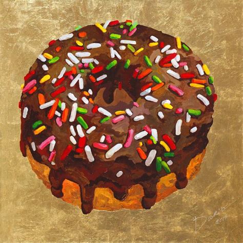 Donut Painting Painting Acrylic Pe