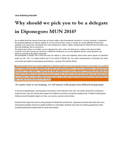 Motivational Letter Pdf United Nations International Relations
