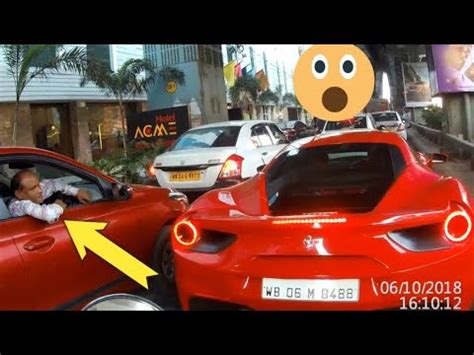 Ferrari convertible crashed in kolkata. Red hot beauty on the street | Ferrari 488 | Kolkata ...