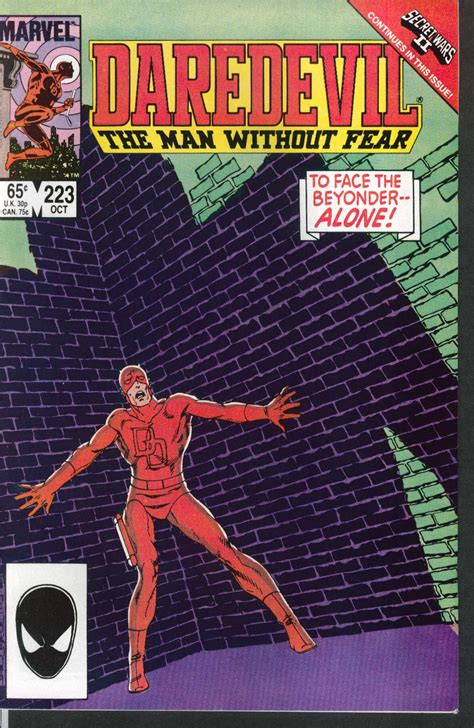 Daredevil 223 Marvel Comic Book 10 1985