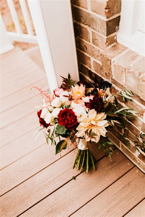 Maybe you would like to learn more about one of these? Unique wine-colored wedding bouquet | Wine colored wedding ...