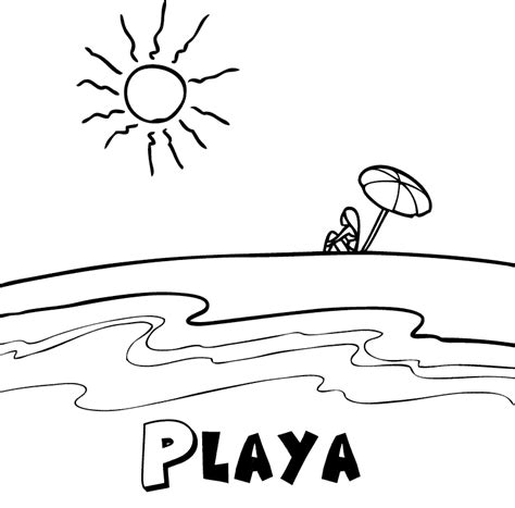 Para colorear de playas Imagui