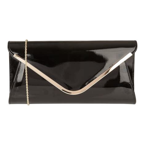 Buy The Black Patent Lotus Sommerton Clutch Bag Online