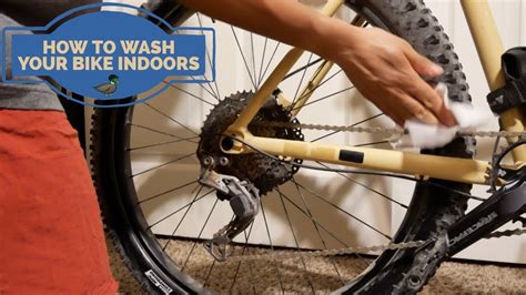 How To Wash Your Bike And Its Drivetrain Indoors Youtube