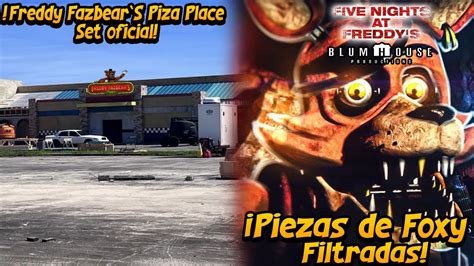 Oficial FNAF La película filtra el restaurante y piezas de foxy YouTube