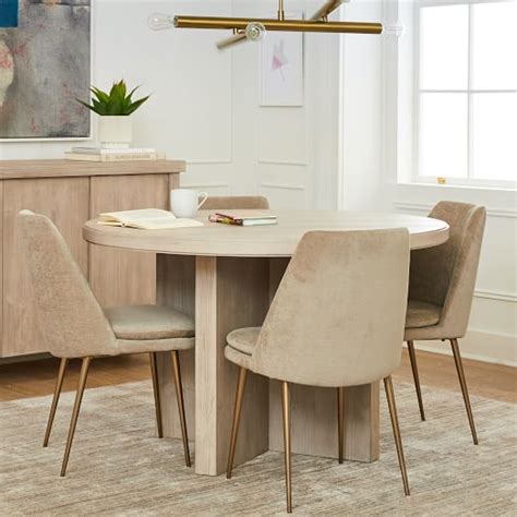 West Elm Round Dining Table Wood Jules And Val