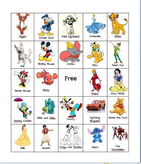 Resultado De Imagen De Personajes Disney Nombres Speech Therapy