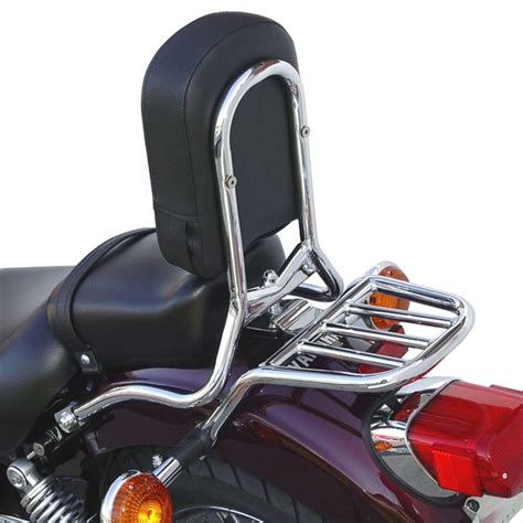 Adding luggage racks to your motorcycle allows you to carry luggage with you, which means you can take just about anything you want to on your next ride. V Star 250 Backrest/Luggage Rack by National Cycle | 2014 ...