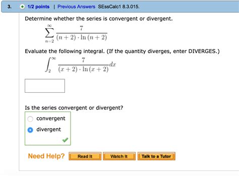 Solved Determine Whether The Series Is Convergent Or