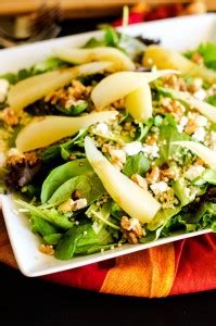 Pear Quinoa Salad With Walnuts Goat Cheese Wendy Polisi