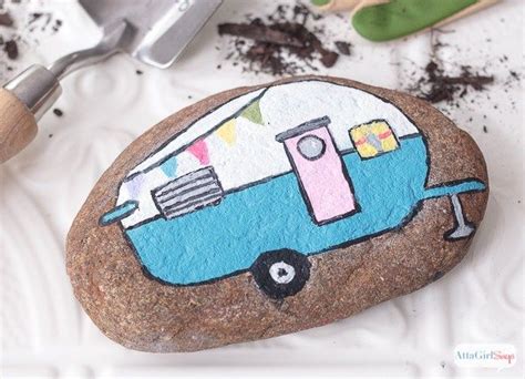 Vintage Trailer Crafts A Roundup Rock Painting Ideas Easy Painted