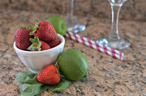The combination of basil and strawberries work with tequila to make a delicious and refreshing blended cocktail. Virgin Strawberry Basil Margarita Drink Recipe