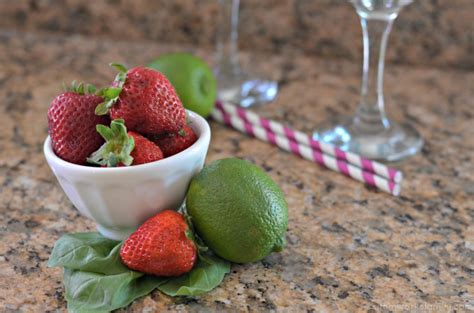 Serve over a generous amount of crushed ice, or blend with ice to make a frozen. Virgin Strawberry Basil Margarita Drink Recipe