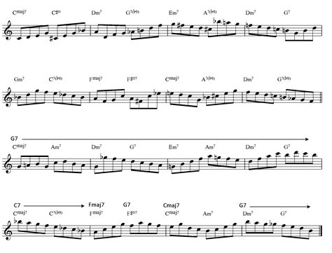 Ljs Rhythm Changes Examples Learn Jazz Standards