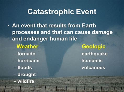 Catastrophic Events Earth Sciences Quiz Quizizz