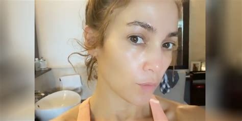 Jennifer Lopez Shares Camera Ready Skincare In No Makeup Video