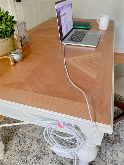 How To Hide Computer Cords In A Home Office Rambling Renovators