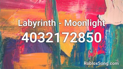 Labyrinth Moonlight Roblox Id Roblox Music Codes
