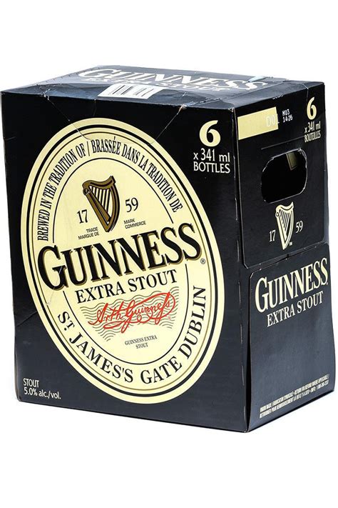 Guinness Extra Stout 341ml 6sb Btl Every Wine And Spirits