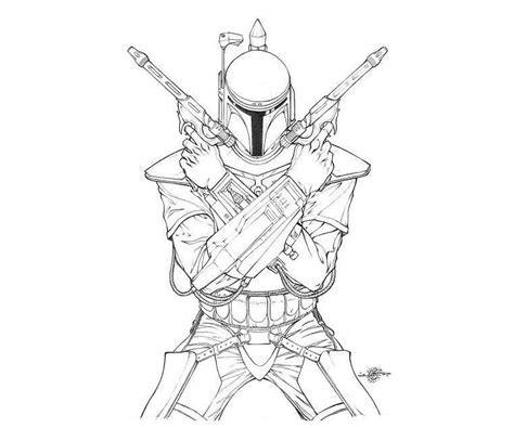 Star Wars Boba Fett Coloring Pages Coloring Home