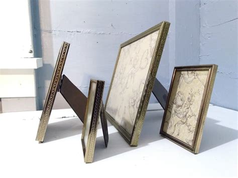 vintage metal picture frames gold midcentury instant eclectic collection home decor wedding