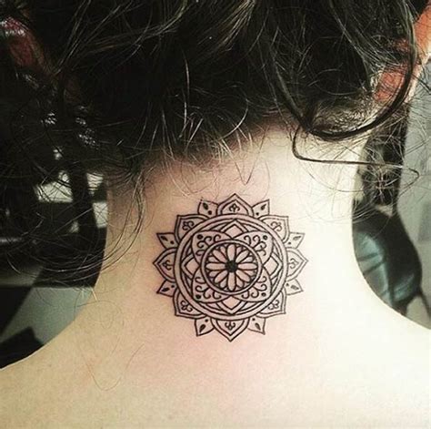Generally, the neck is also the best place for flower tattoo, you can have different size flower tattoo. 40+ Beautiful Back Neck Tattoos For Women - TattooBlend