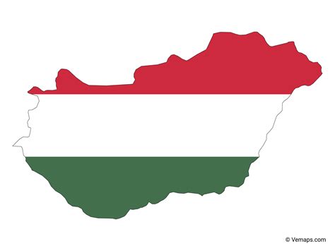 Flag Map Of Hungary Free Vector Maps