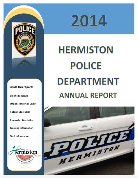 2014 Hermiston Police Department Annual Report Hermiston Or