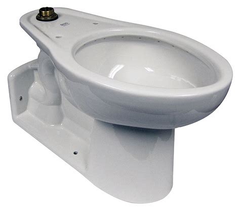 American Standard Elongated Floor With Back Outlet Flush Valve Toilet Bowl