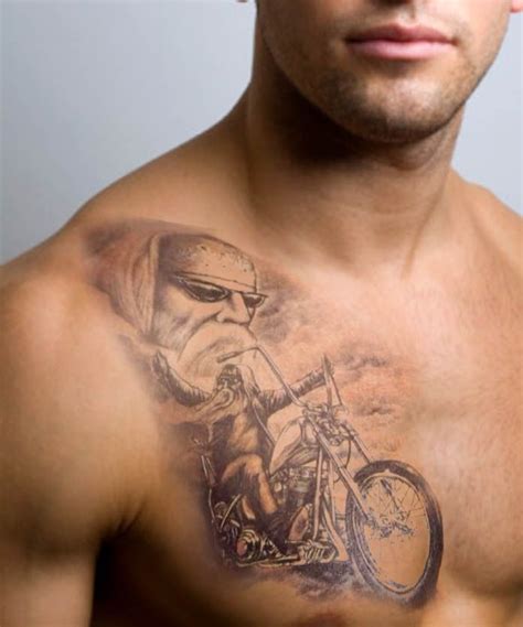 Cool Chest Biker Tattoo Motorrad Tattoo Biker Tätowierungen Tattoos