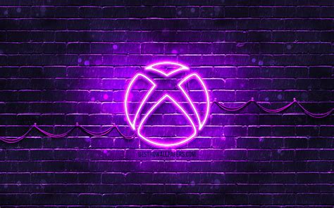 4k Descarga Gratis Xbox Violeta Logo Violeta Brickwall Logo De Xbox