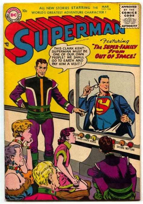Superman 104 1956 Dc Silver Age Fn Comic Books Silver Age Dc