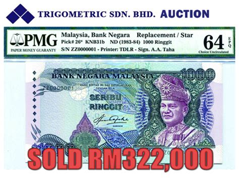 The exchange value has been added to your online wallet. 1000 Ringgit sold RM322000 in auction | Lunaticg Coin
